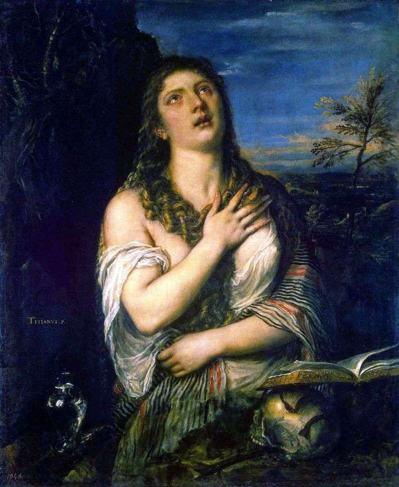Penitent Mary Magdalene by Titian Vecellio