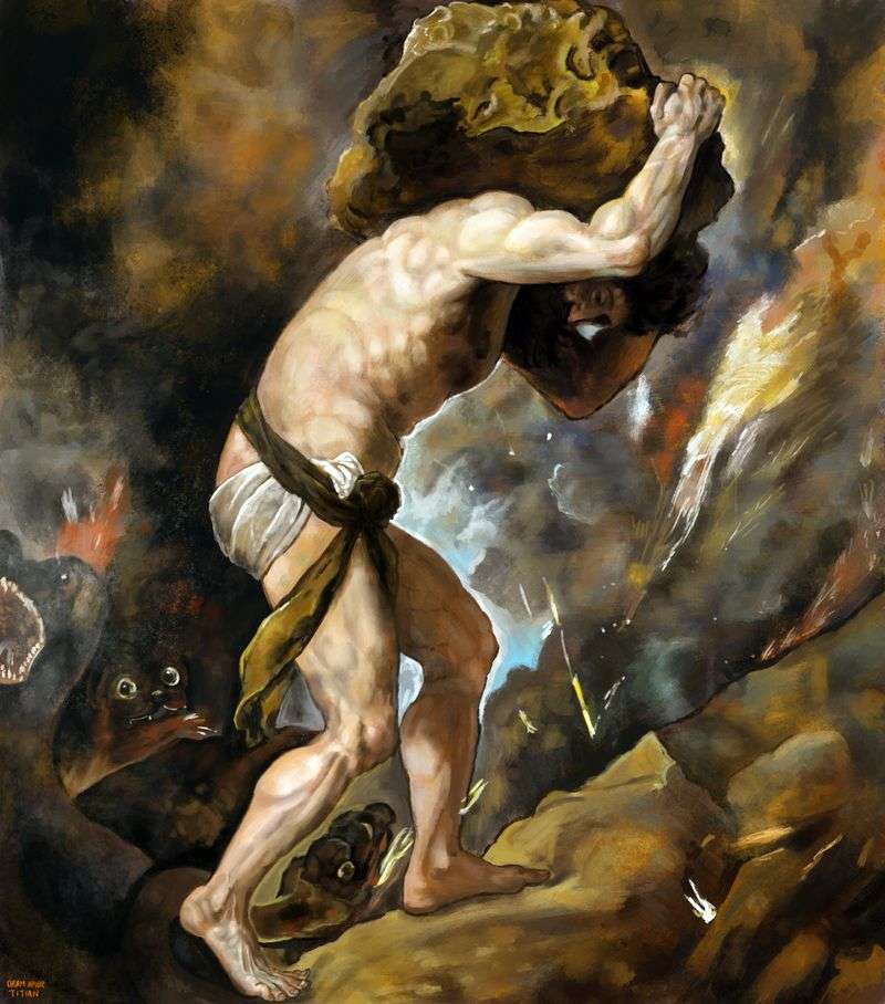 Sisyphus by Titian Vecellio