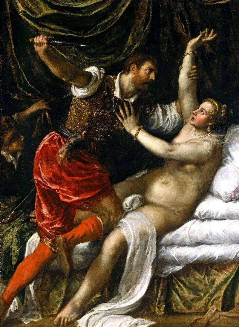 Tarquinius and Lucretia by Titian Vecellio