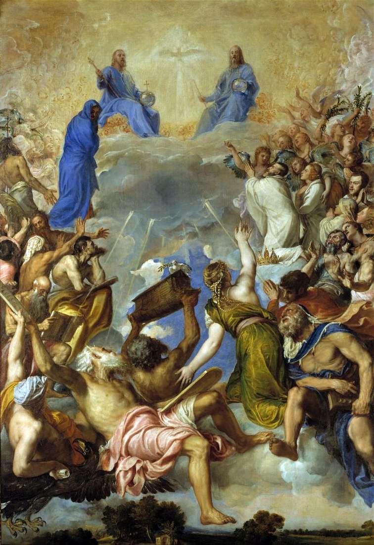 The Trinity in Glory by Titian Vecellio