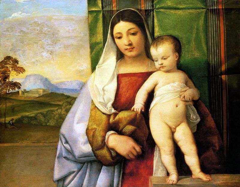 Gypsy Madonna by Titian Vecellio