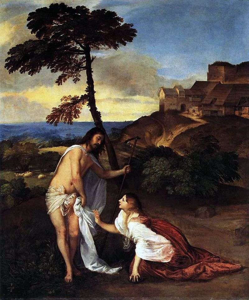 The Appearance of Christ to Mary Magdalene (Do not Touch Me) by Titian Vecellio