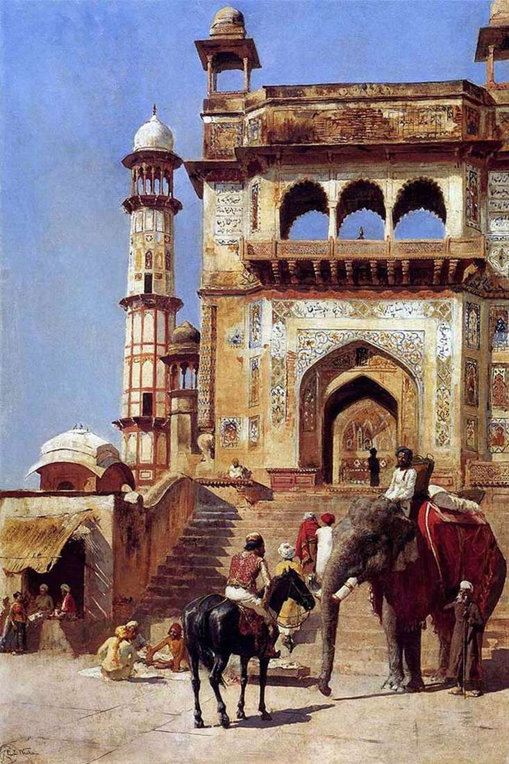 Before the mosque by Edwin Vicks