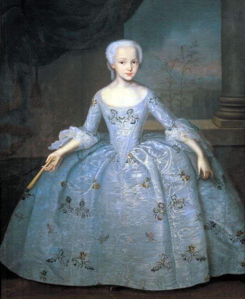 Portrait of Sarra Eleonora Fermor by Ivan Vishnyakov