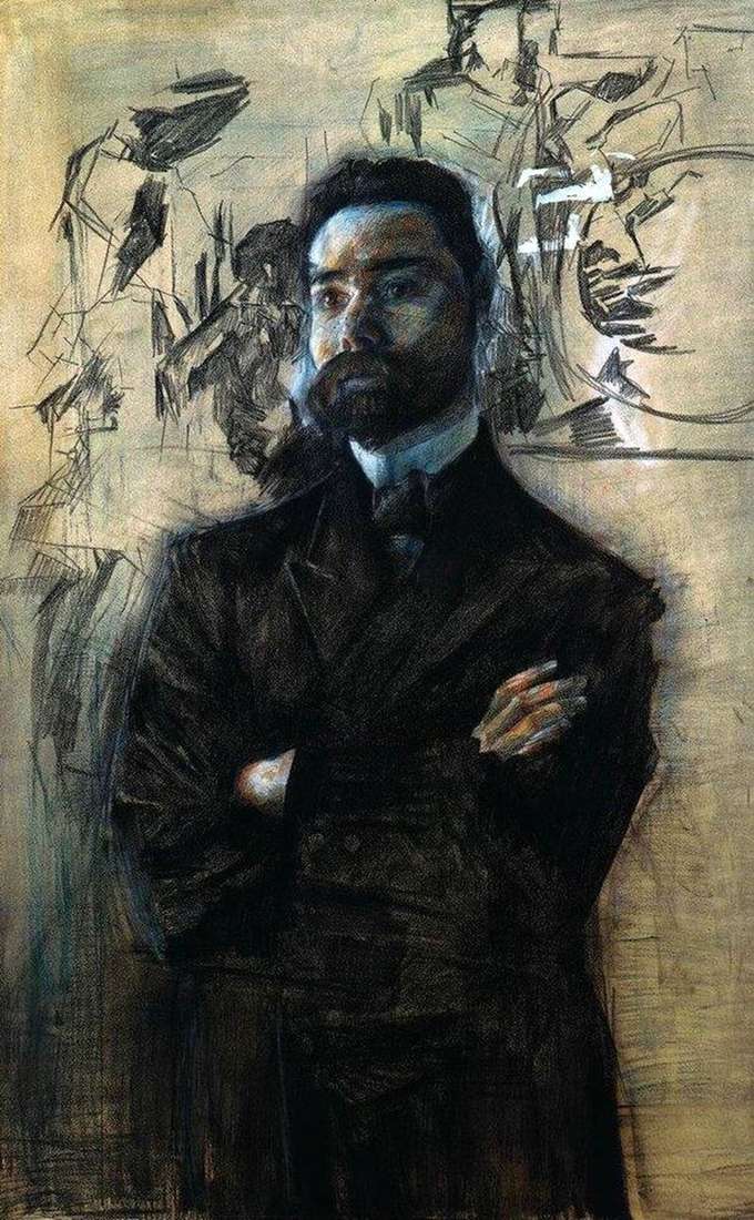 Portrait of V. Ya. Bryusov by Mikhail Vrubel