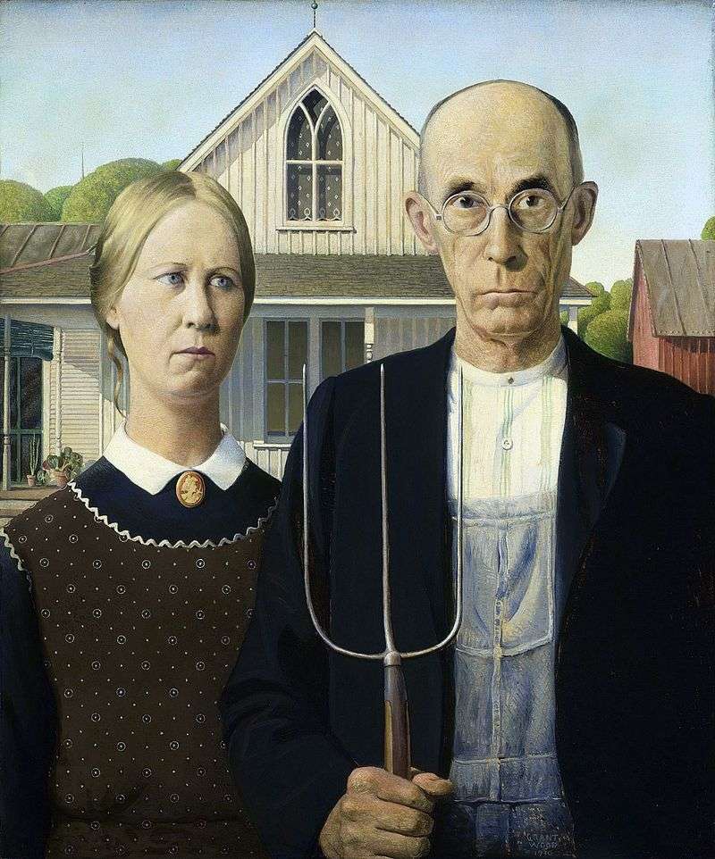 American Gothic by Grant Wood