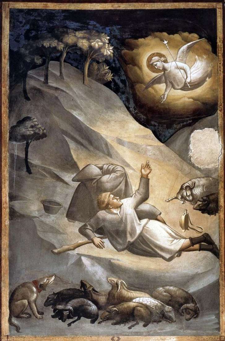 Evangelism to the shepherds by Taddeo Gaddi