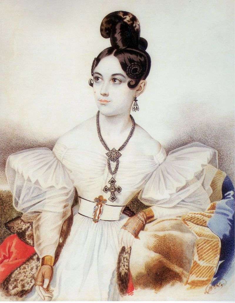 Portrait of Anna Mikhailovna Vielgorskaya by Karl Gampeln