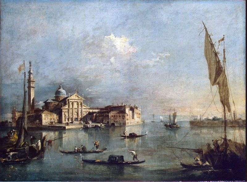 View of the island of San Giorgio and Giudecca by Francesco Guardi