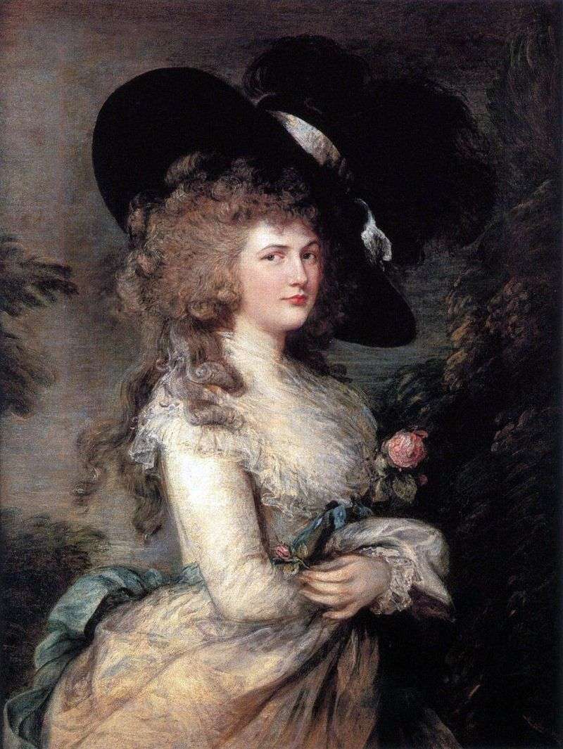 Portrait of Georgiana, Duchess of Devonshire by Thomas Gainsborough