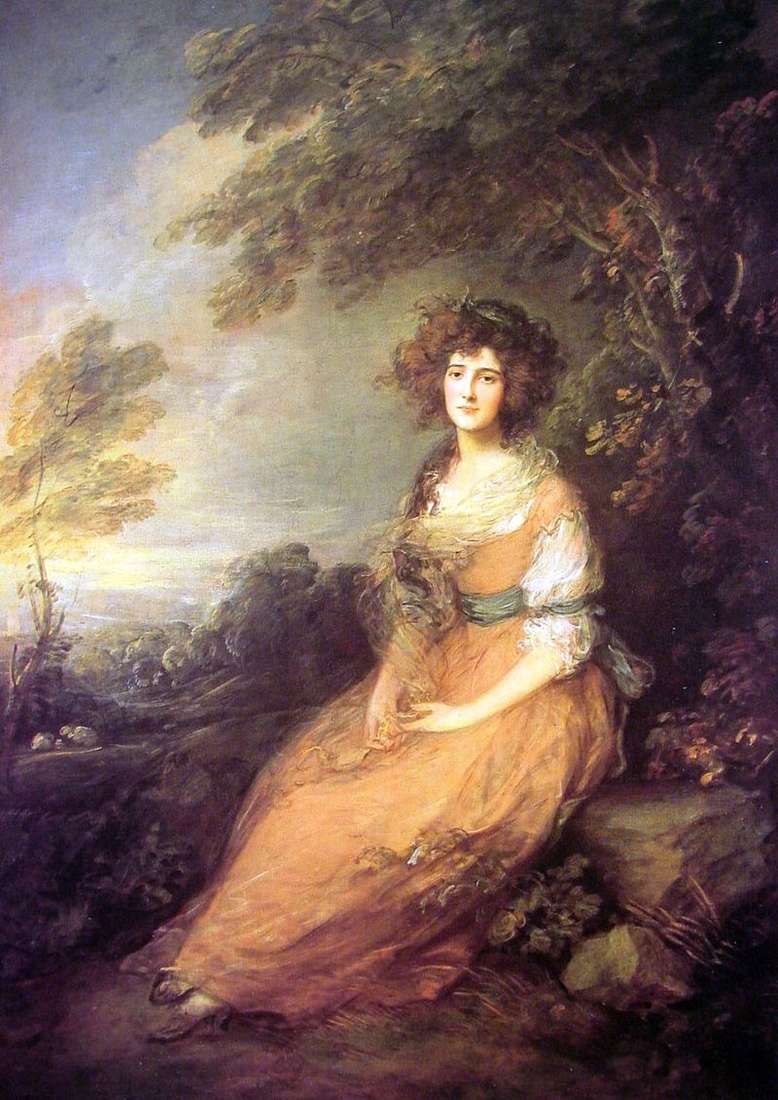 Portrait of Mrs. Elizabeth Sheridan by Thomas Gainsborough