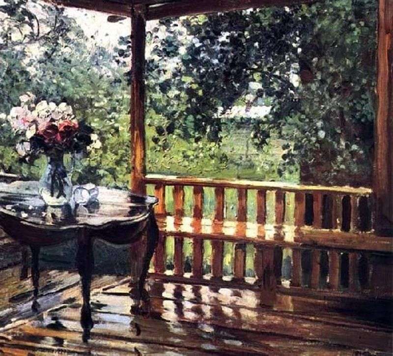 After the rain (Wet Terrace) by Alexander Gerasimov