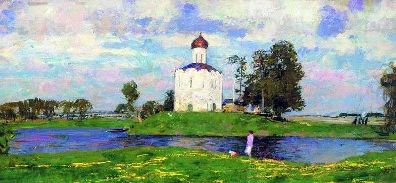Church of the Intercession on the Nerl by Sergei Gerasimov