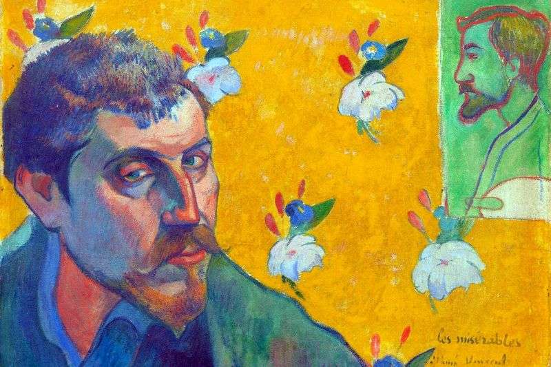 Self portrait Les Miserables (rejected) by Paul Gauguin