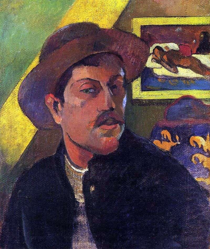 Self Portrait in a Hat by Paul Gauguin