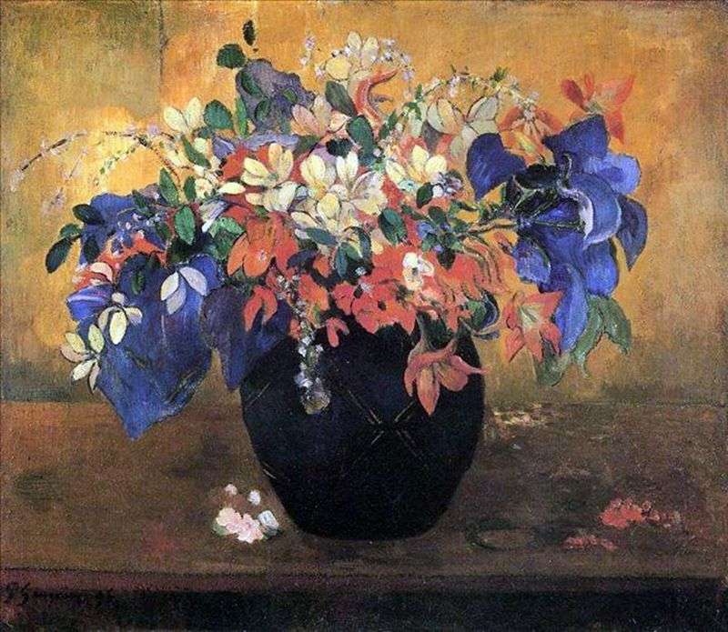 Bouquet of flowers by Paul Gauguin