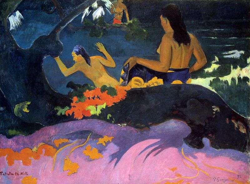 Near the sea by Paul Gauguin