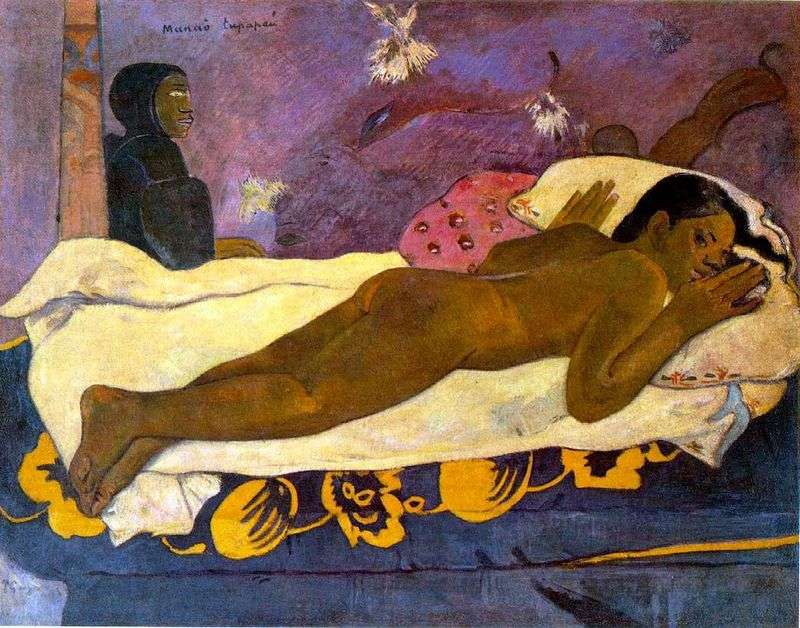 The spirit of the dead is waiting (the Spirit of the dead is not slumbering) by Paul Gauguin