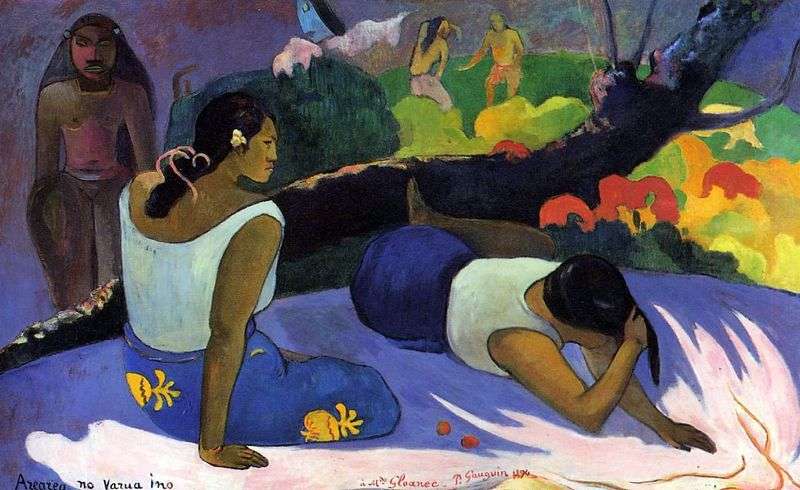 Fun of the evil spirit by Paul Gauguin