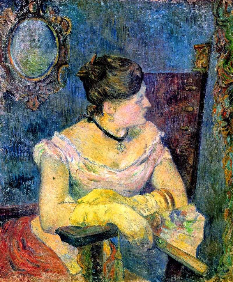 Portrait of Madame Gauguin in an Evening Dress by Paul Gauguin