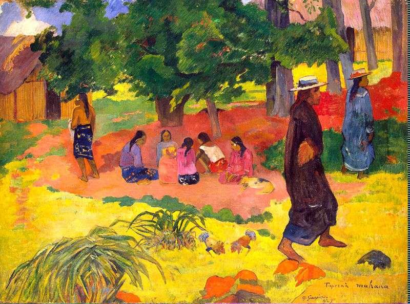 Early evening by Paul Gauguin