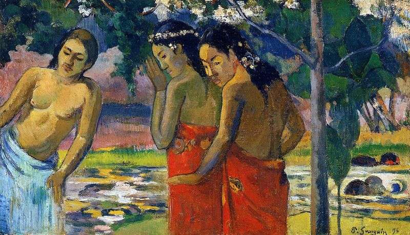 Three Tahitians by Paul Gauguin