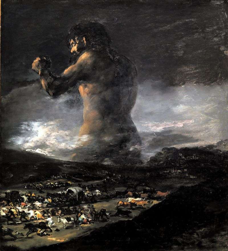 Colossus by Francisco de Goya