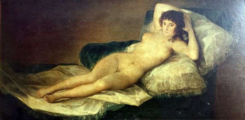 Nude maja painting by francisco de goya reproduction