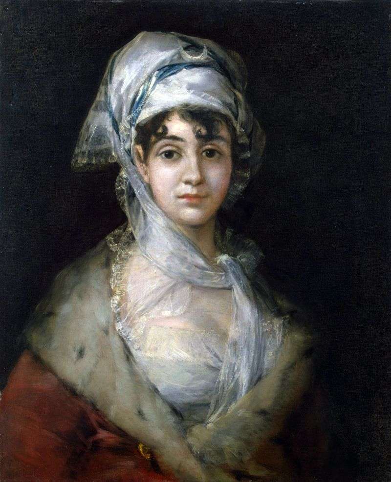 Portrait of actress Anthony Sarate by Francisco de Goya