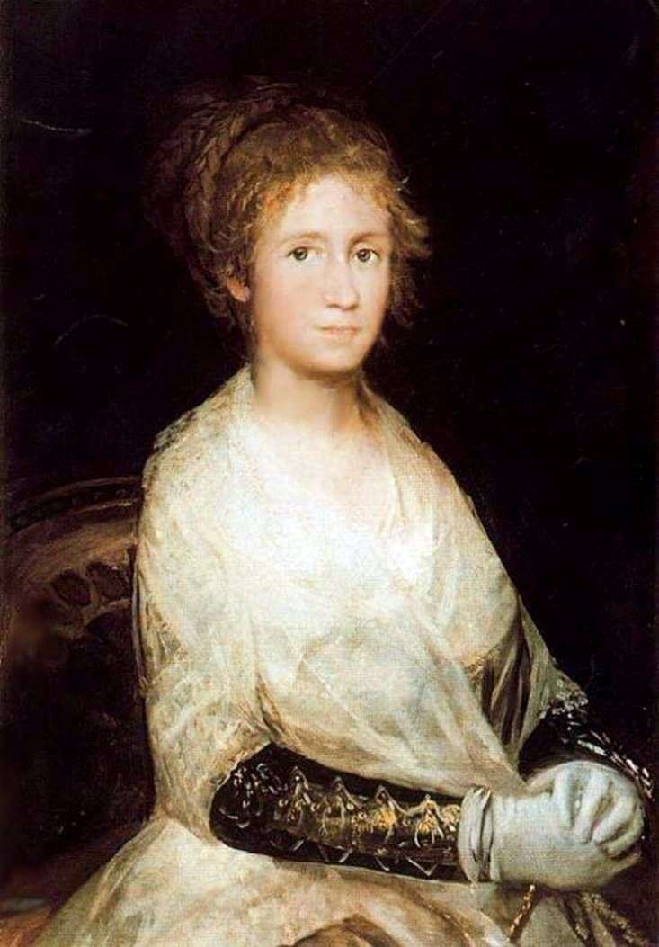 Portrait of his wife by Francisco de Goya