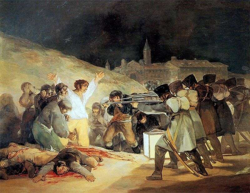 The shooting of the rebels on the night of May 3, 1803 by Francisco de Goya