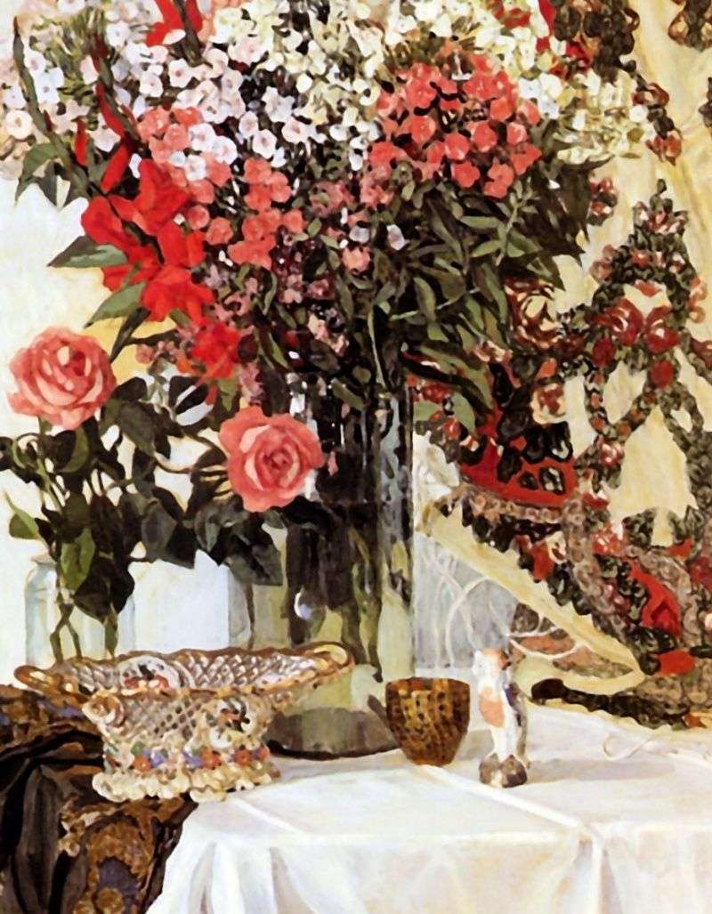 Still life. Flowers in a vase by Alexander Golovin