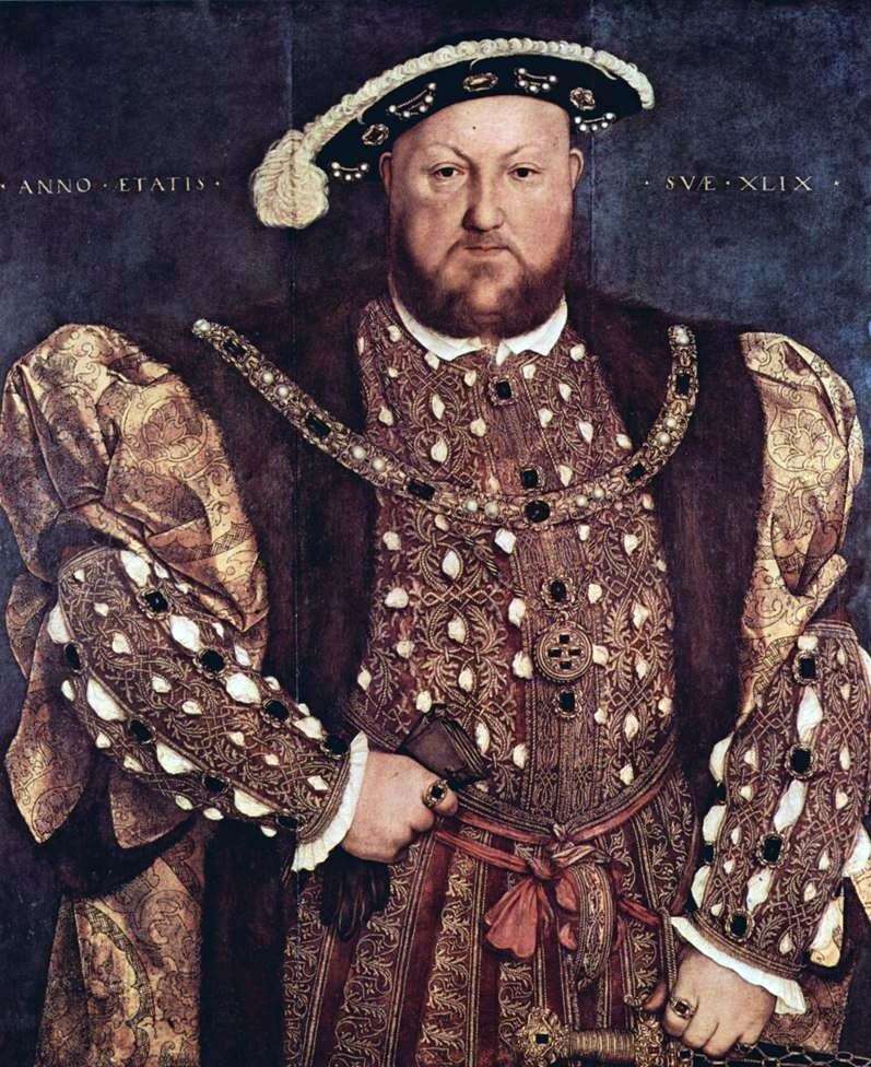 Portrait of King Henry VIII by Hans Holbein