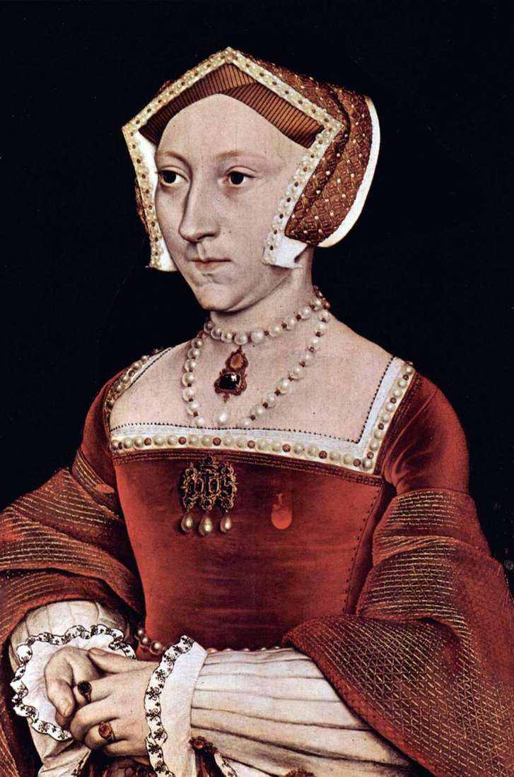 Portrait of the British Queen Jane Seymour by Hans Holbein