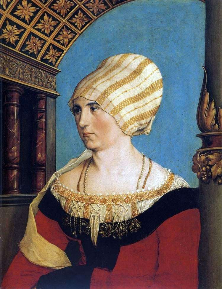 Portrait of Dorothea Cannegisser by Hans Holbein