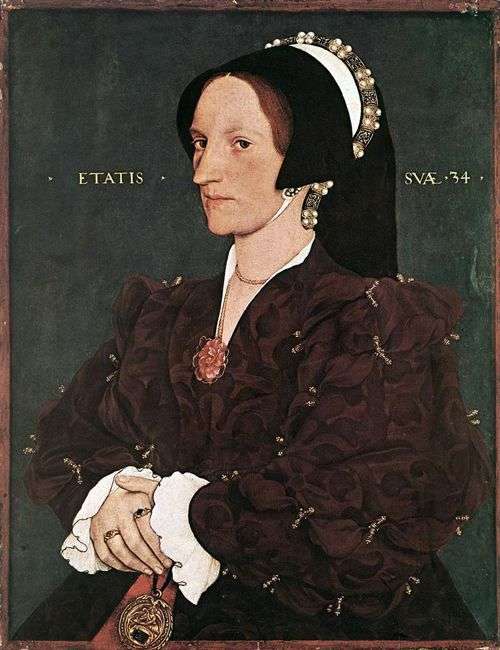 Portrait of Margarita White Lady Leigh by Hans Holbein