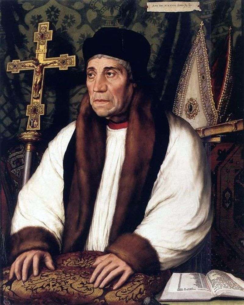 Portrait of William Warham by Hans Holbein