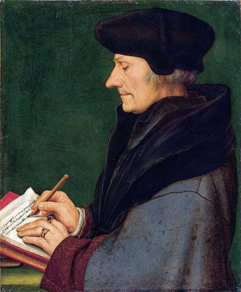 Portrait of Erasmus of Rotterdam by Hans Holbein