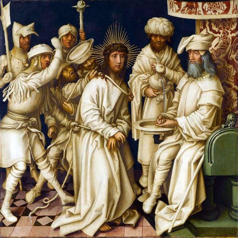 Christ before Pilate by Hans Holbein