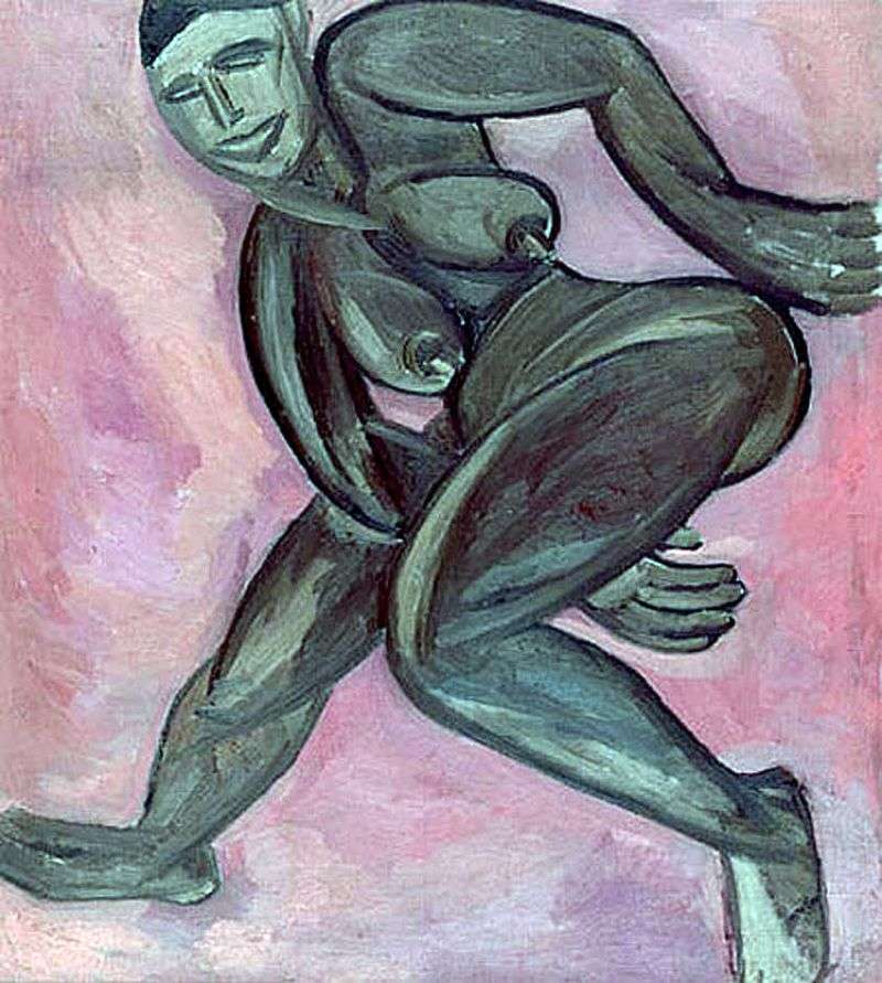 Naked black woman by Natalia Goncharova
