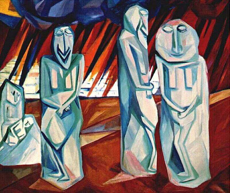 The salt pillars by Natalia Goncharova