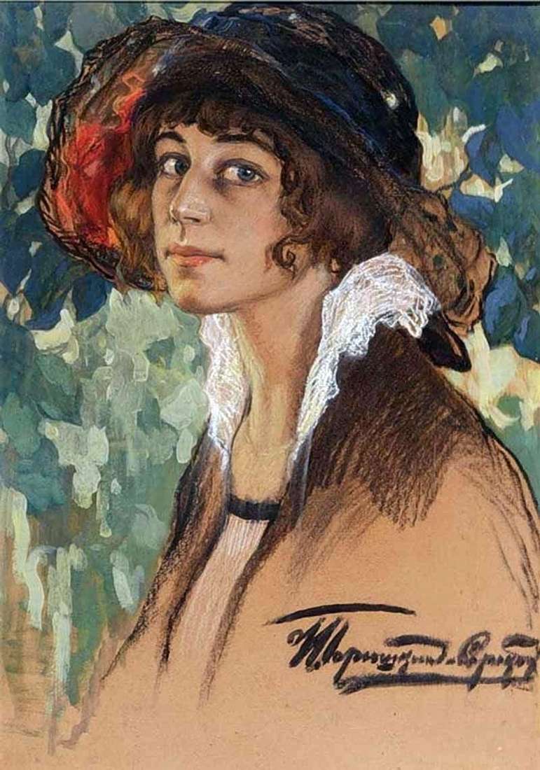 Portrait of A. N. Sobolshchikova Samarina by Ivan Goryushkin Sorokopudov