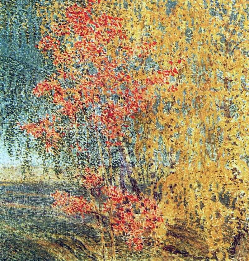 Autumn. Rowan and birches by Igor Grabar