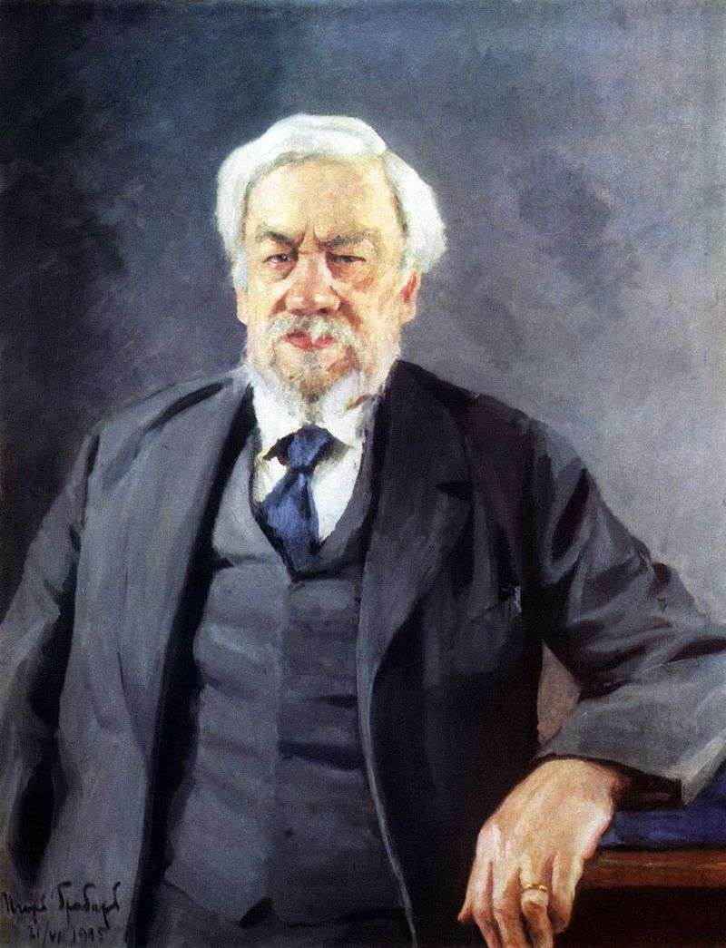 Portet of Academician Sergei Alekseevich Chaplygin by Igor Grabar