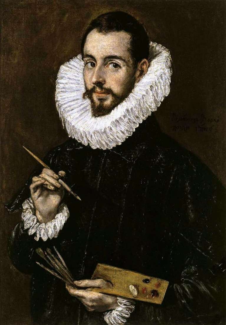 Portrait of the painter by El Greco