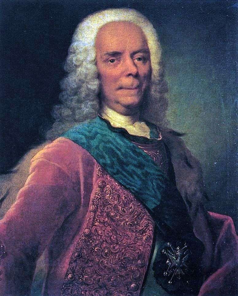 Portrait of Prince V. V. Dolgorukov by Georg Christopher Grooth