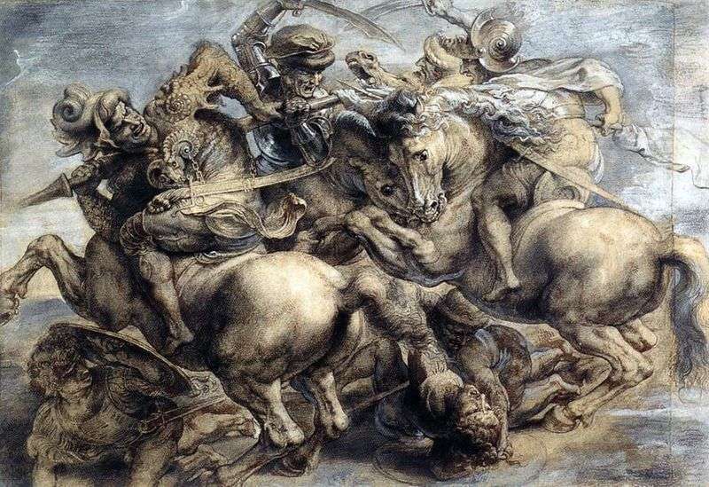 The Battle of Anghiari by Leonardo da Vinci