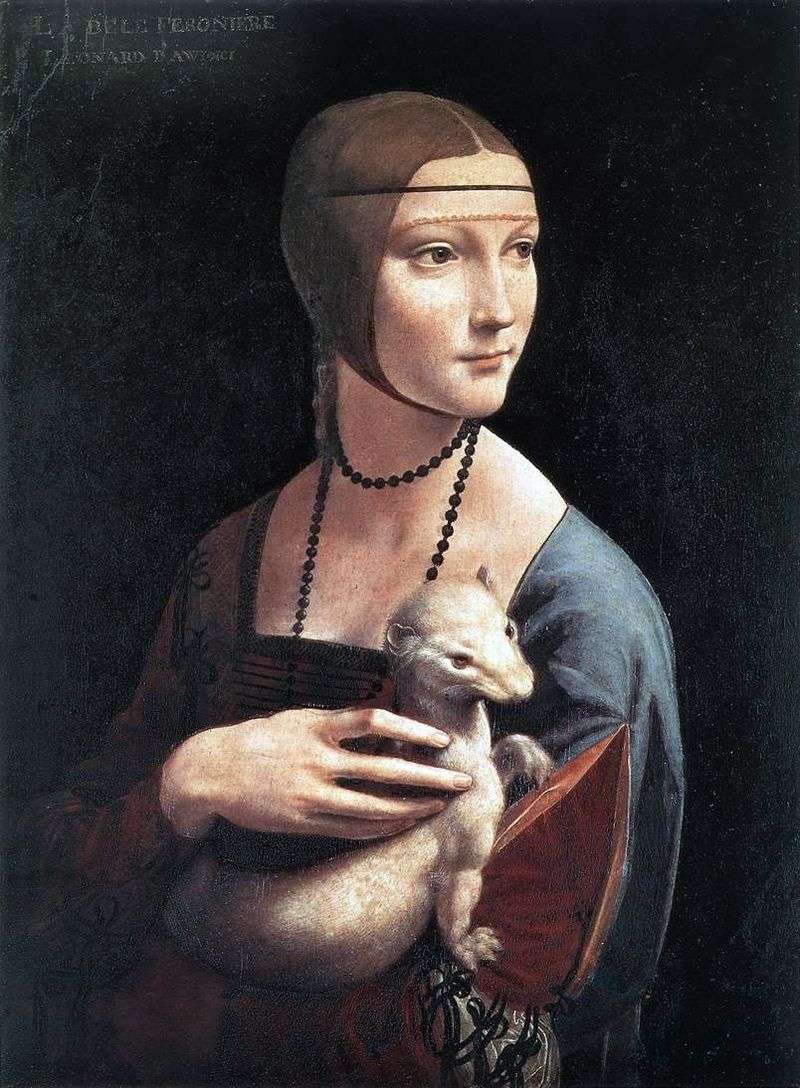 The lady with the ermine by Leonardo da Vinci