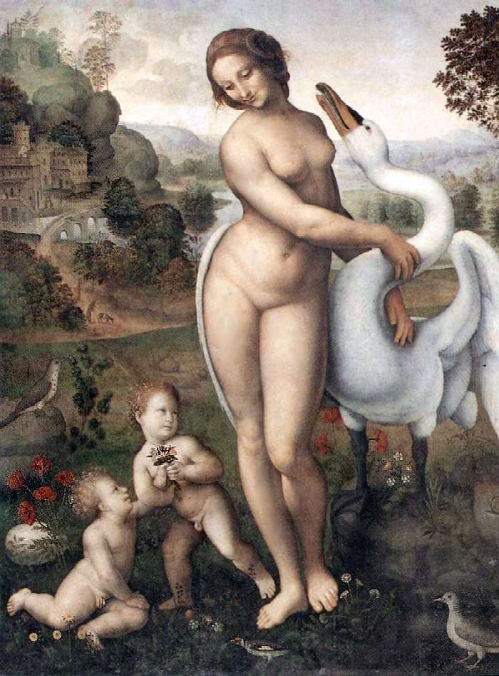 Leda and the Swan by Leonardo da Vinci