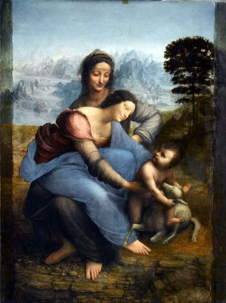 Madonna with the Child and Saint Anna by Leonardo da Vinci